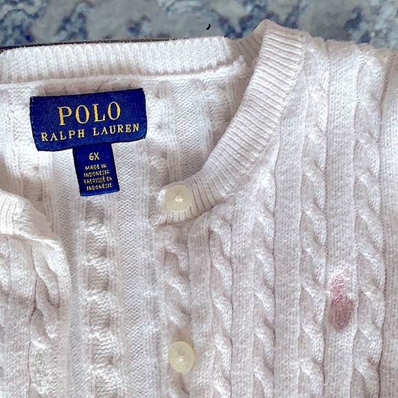 POLO Ralph Lauren cardigan size 6x - Picture 2 of 3